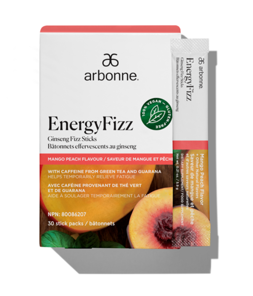 Bâtonnets effervescents au ginseng EnergyFizz
